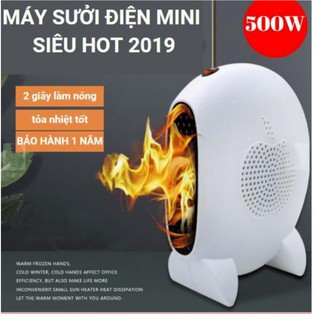 Máy Sưởi Điện Mini Để Bàn 500W Warm Comforter 90-120°C 