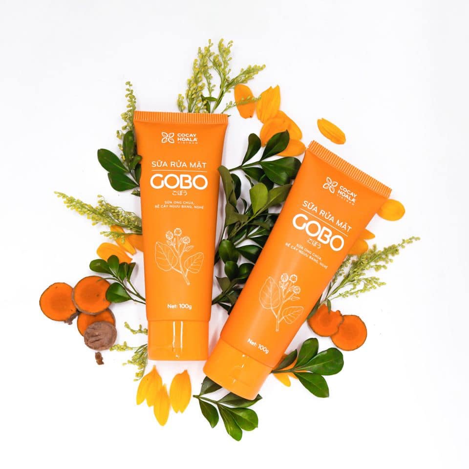 Sữa rửa mặt rễ cây ngưu bàng Gobo làm sạch sâu, ngừa mụn, mờ vết thâm Cỏ Cây Hoa Lá 100g