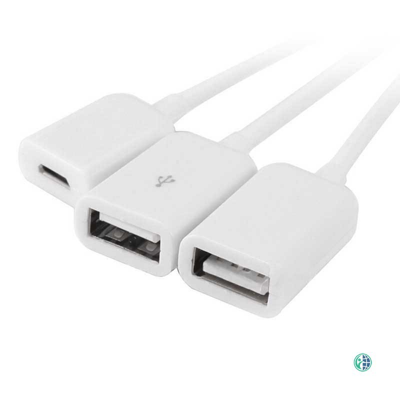 Thiết bị chuyển đổi đầu dây cáp Micro USB USB 2.0 OTG 3 trong 1 tiện dụng | BigBuy360 - bigbuy360.vn