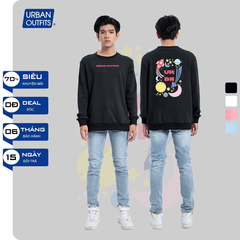 Áo Sweater Form Rộng Nữ Nam URBAN OUTFITS In Hệ Mặt Trời URBN SWO35 Thun Cotton Nỉ 4 Chiều Local Brand