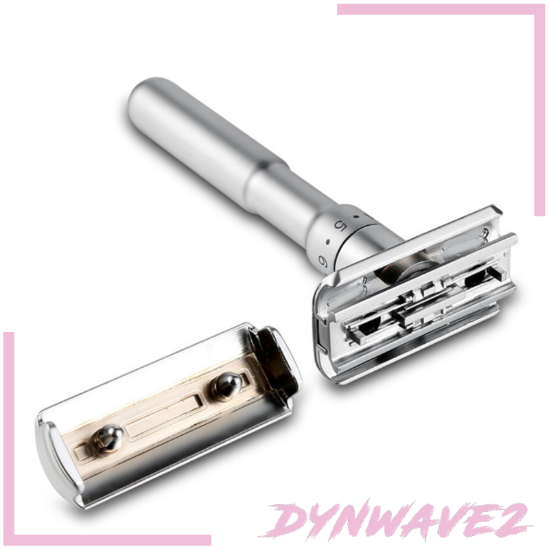 (Hàng Mới Về) Dao Cạo Râu Hai Mặt Cổ Điển Dynwave2 Kèm 5 Lưỡi Dao