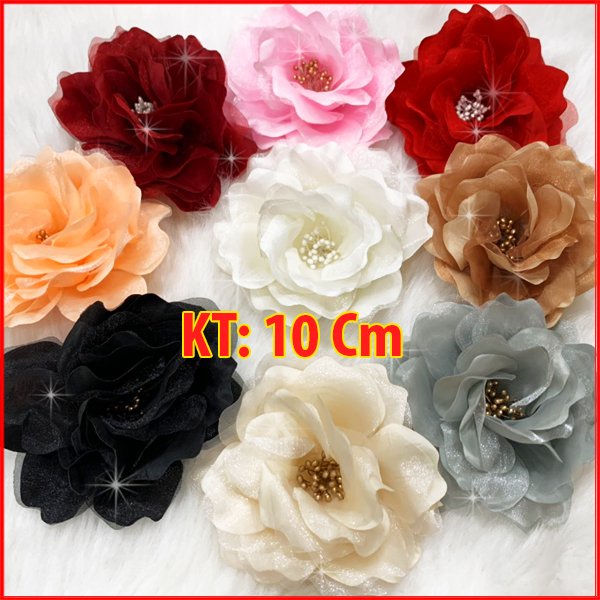 SHOPPRO - PHỤ KIỆN GHIM CÀI - TRÂM CÀI ÁO - Tag Hoa Cài Áo Váy Handmade Kiểu Có Trâm Cài Áo Váy Nhiều Màu 10 CM CH007