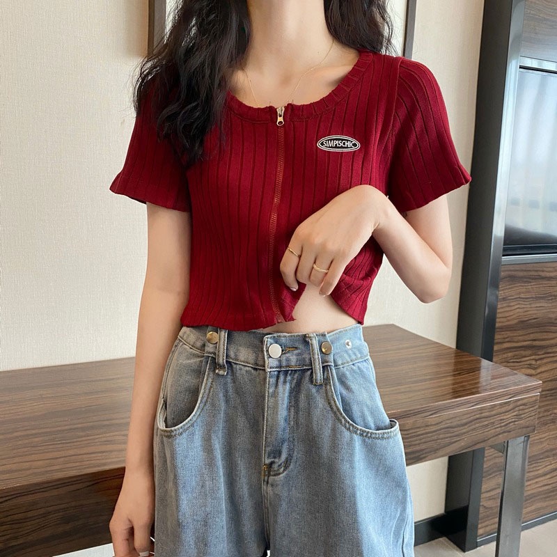 Áo thun YEYA dệt kim vải lụa lạnh thời trang cho nữ