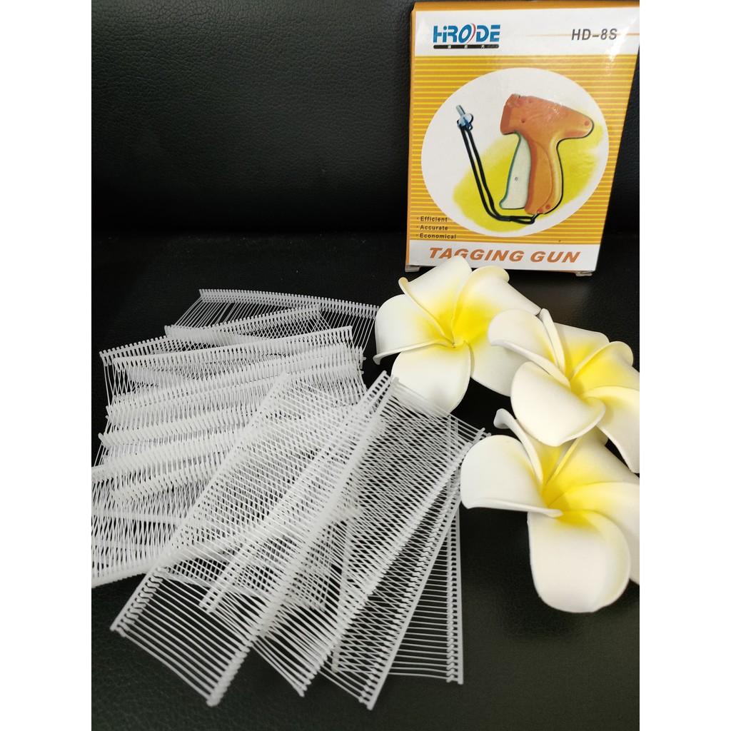 Combo máy gắn mác + 1 hộp tag pin - máy bắn mác quần áo + 1 hộp ti nhựa