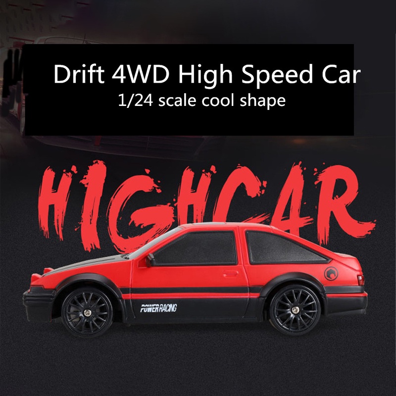 6 màu 4WD 2.4G 1/24 Drift RC Car On-Road Xe RTR Model