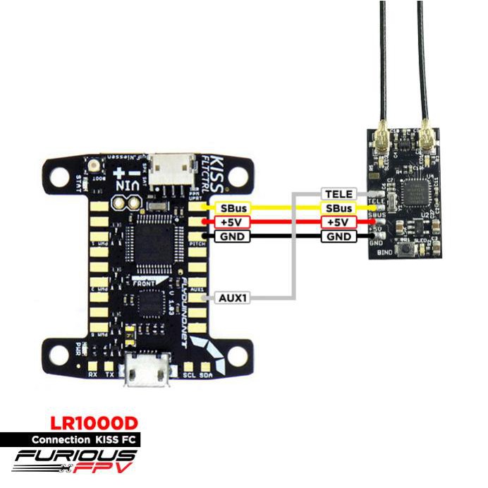 Bộ nhận tín kiêu rx Lr1000  cho sóng frsky taranis,qx7 x9d