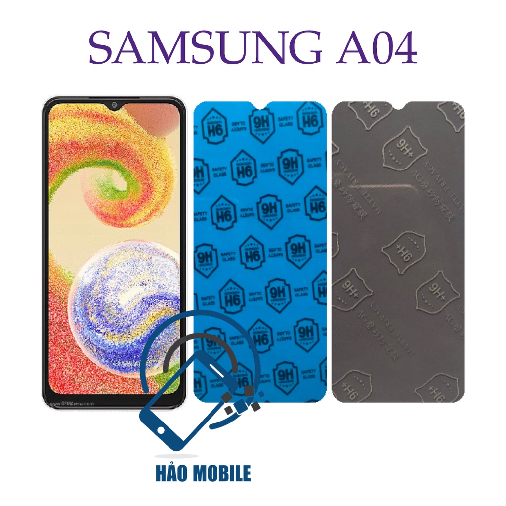 Dán cường lực dẻo nano Samsung A04 - trong suốt và chống nhìn trộm