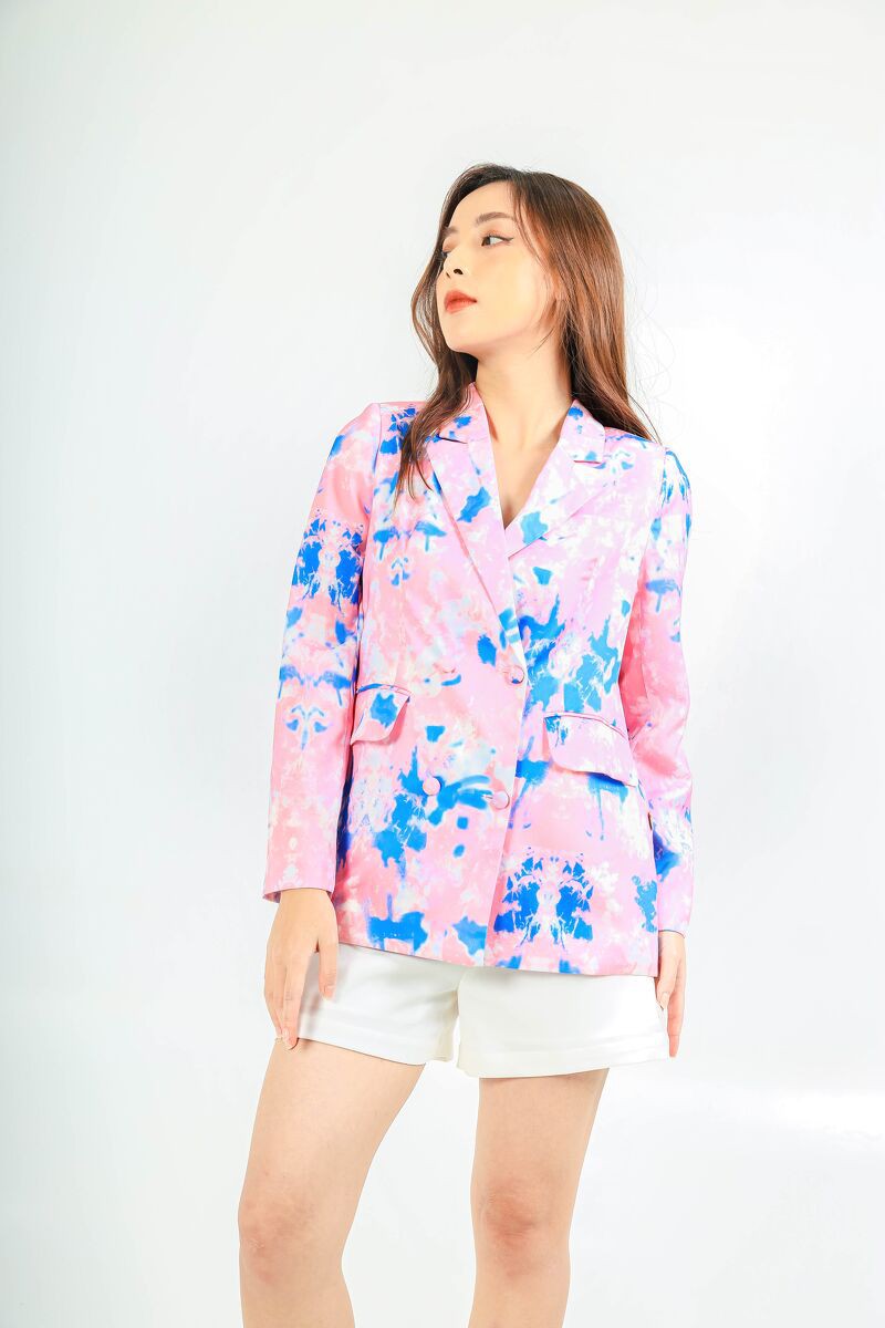 [Mã FAMALLT5 giảm 15% đơn 150k] CCHAT Áo blazer họa tiết | BigBuy360 - bigbuy360.vn