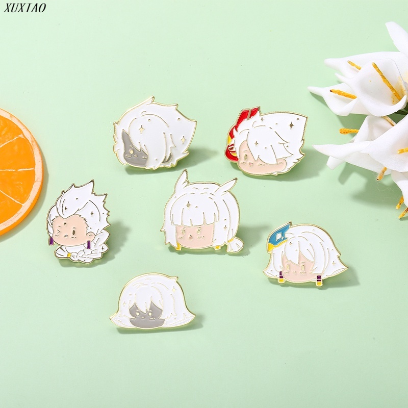 Ghim Cài Áo Tráng Men Hình Anime Dễ Thương 6 Kiểu Lựa Chọn Làm Quà Tặng Cho Bạn Bè