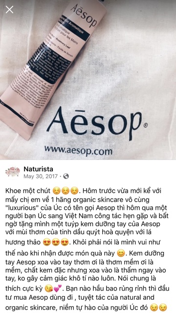 KEM DƯỠNG TAY AESOP AROMATIQUE HAND BALM