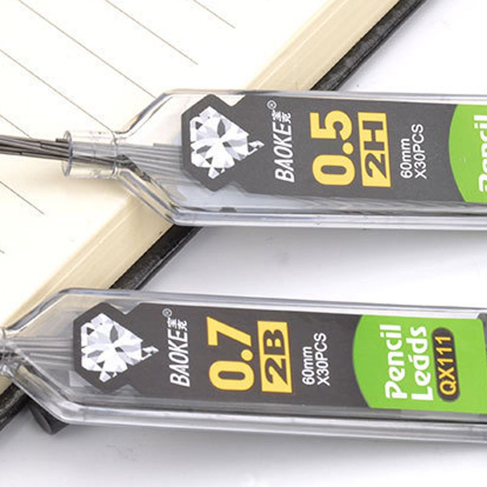 Bút chì bấm ngòi 0.3 0.5 0.7 0.9mm 2B HB 2H thay thế tiện dụng cho học sinh