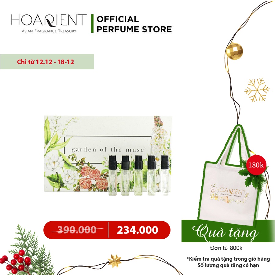 [Mã FMCGMALL -8% đơn 250K] Set Vial 5 Nước Hoa Garden Of The Muse 2ml x 5