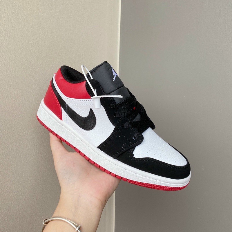 Giày sneaker JD1 thấp cổ, Giày Jordan 1 low xanh dương cổ thấp nam nữ full box bill