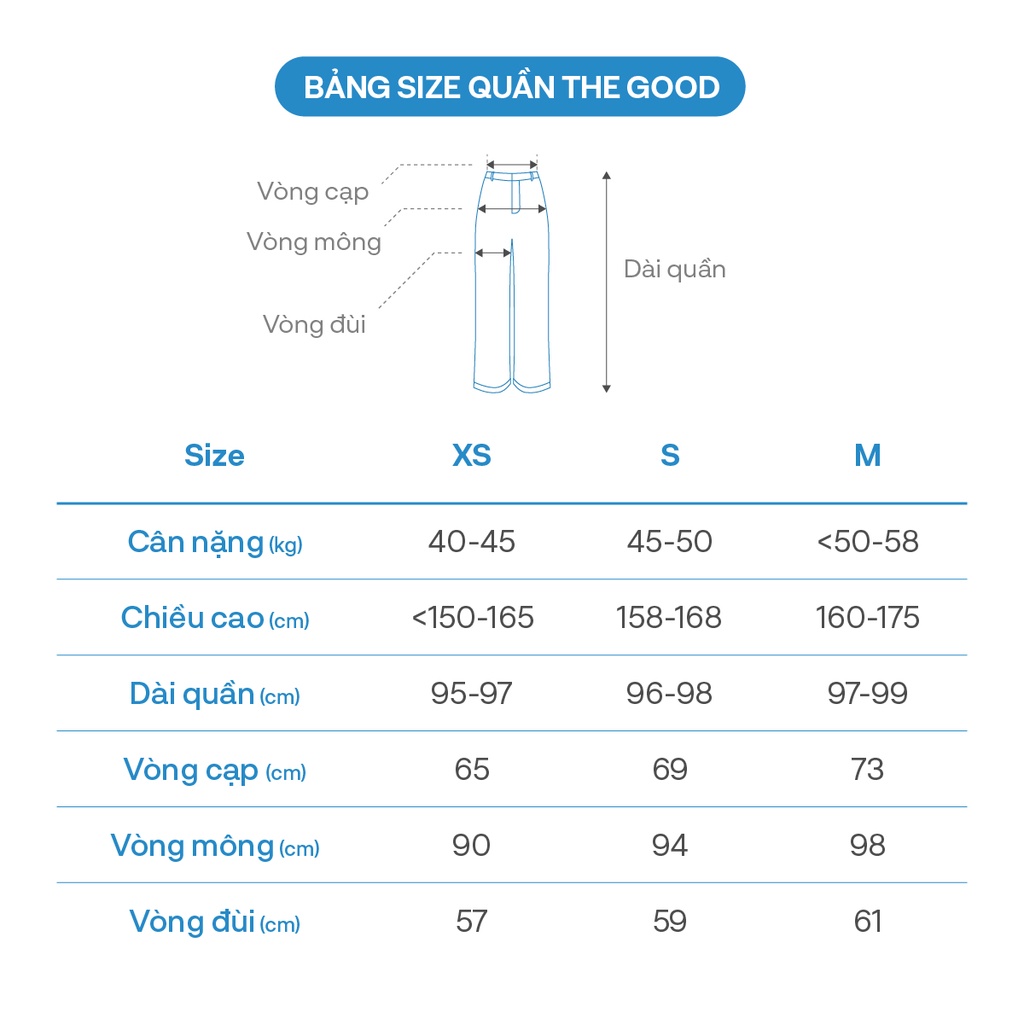 Quần Suông Cạp Rời Dây Eo The Good/ Gardenia Trousers