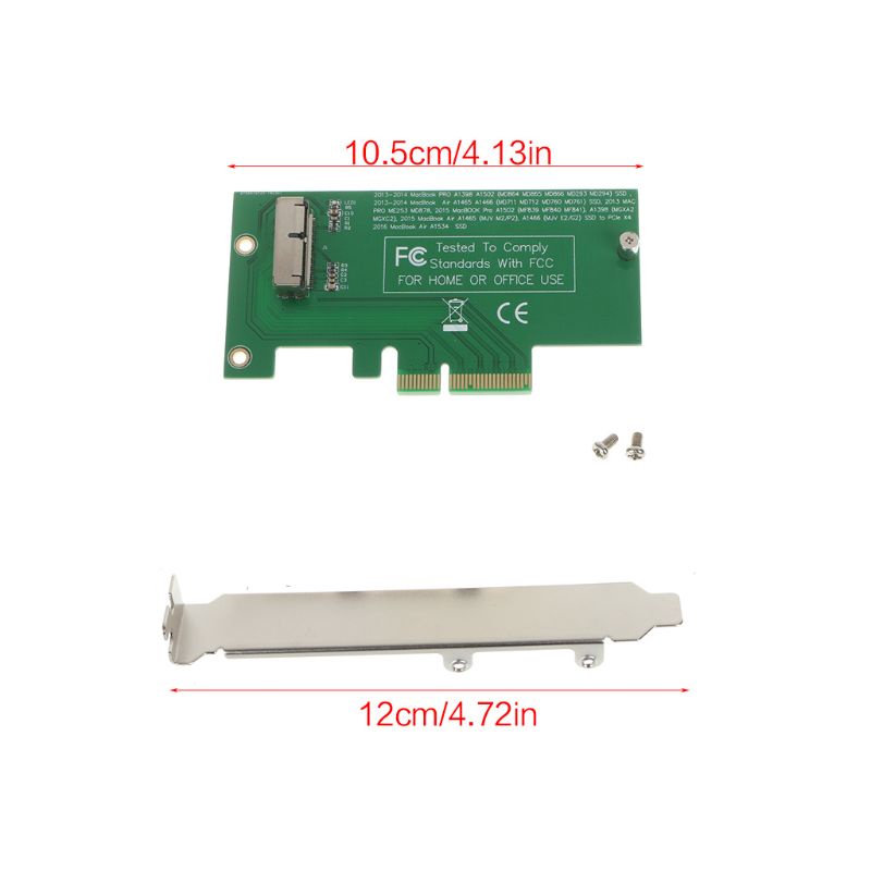 Thẻ Chuyển Đổi PCI-E X4 Cho 2013 2014 2015 apple Air A1465 A146