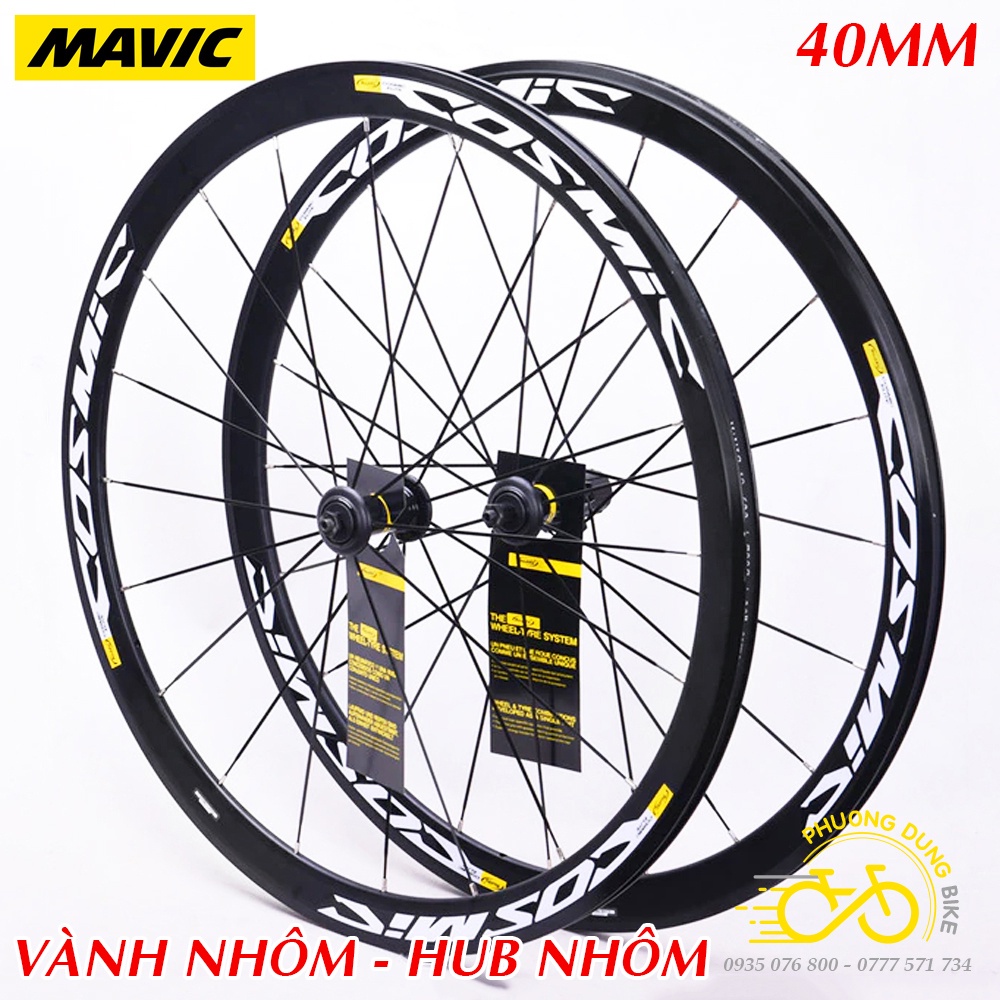 Bộ vành nhôm xe đạp road MAVIC COSMIC ELITE 700Cx40mm