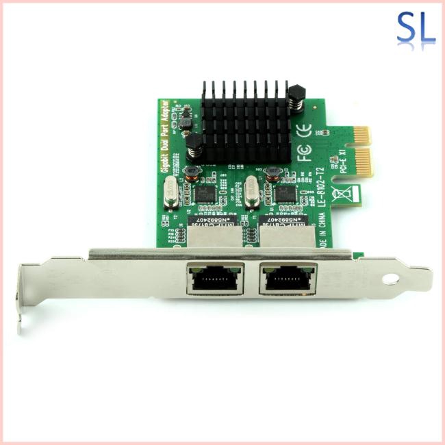 Ubit RJ45 x 2 Gigabit LAN Gigabit Ethernet PCI Express PCI-E Network Controller Card LAN Adapter PC