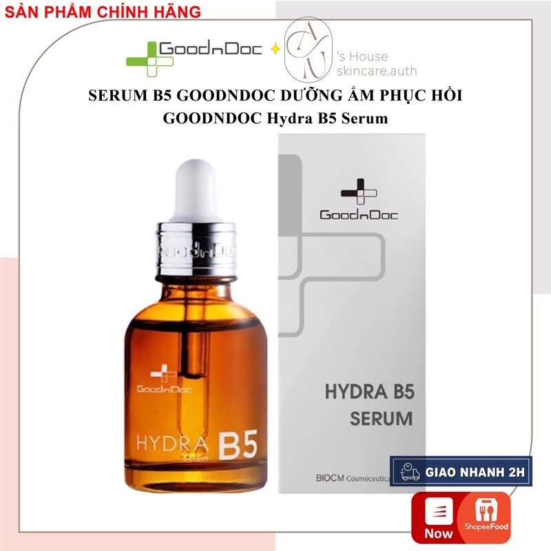 [Chính Hãng] SERUM GOODNDOC B5 HYDRA Dưỡng Ẩm Phục Hồi Da 30ml [DATE MỚI]