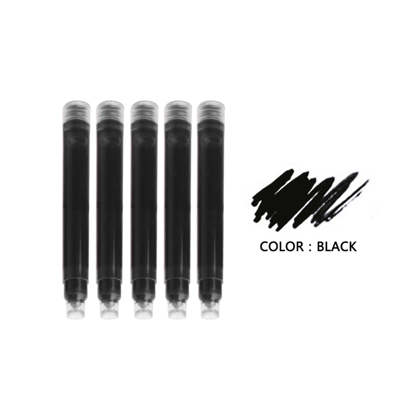 com* 5Pcs JinHao Ink Cartridges Fountain Pen Refill in Black/Blue Writing Tool