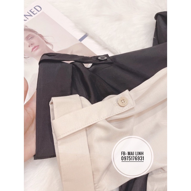 ⚡️BÁN SỈ⚡️Jumsuit eo chun phối mũ 2 màu đen be | BigBuy360 - bigbuy360.vn