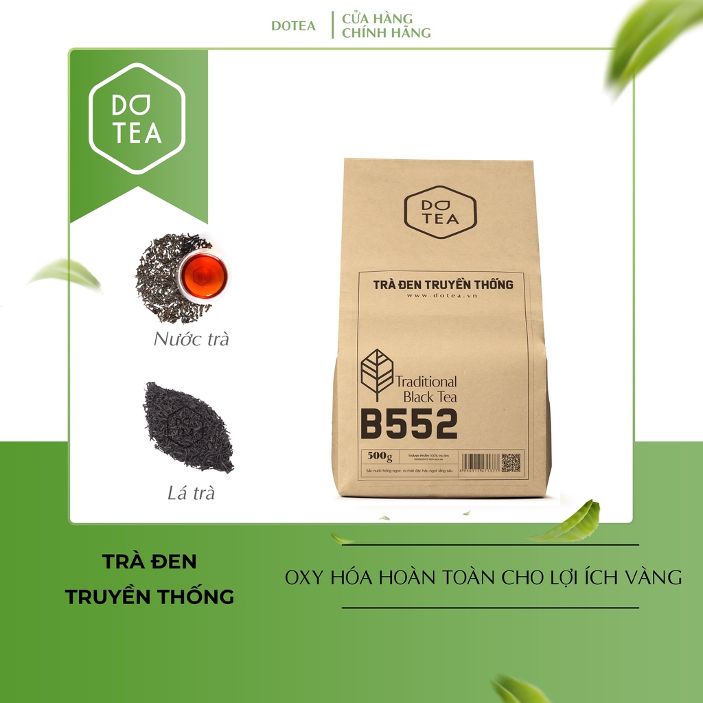 Trà Đen Truyền Thống B552 - 500g Vị Chát Đặc Hậu Ngọt Lắng Sâu