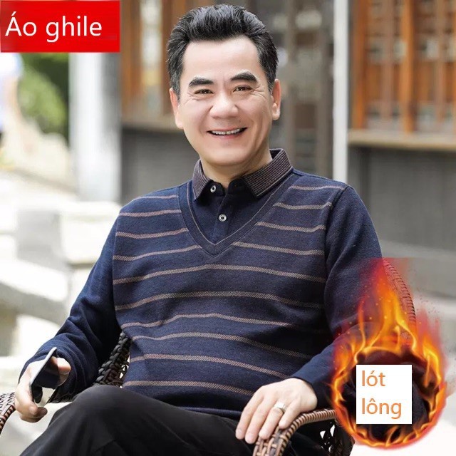 Áo hình ghile lót lông siêu ấm cho bố hàng QCCC