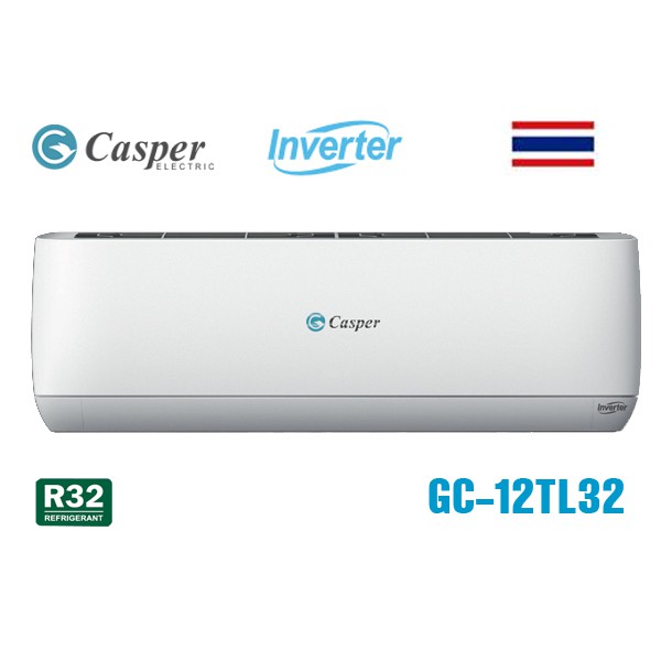 [Mã ELHA10 giảm 6% đơn 5TR] Điều hòa Casper 1 chiều Inverter R32 GC-12TL32(I/O)