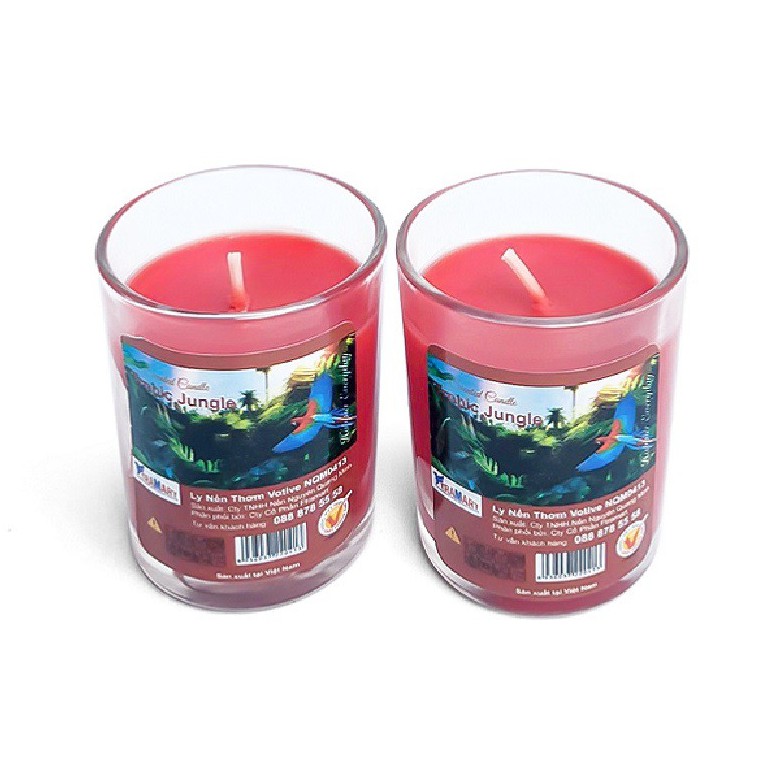 Combo 2 ly nến thơm votive Miss Candle FTRAMART NQM0413 Tropic Jungle (Hương trái cây)