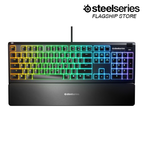 [Mã 2404EL10K giảm 10K đơn 20K] Bàn phím gaming có dây Steelseries Apex 3 RGB chống tràn chuẩn IP32 - Chính Hãng