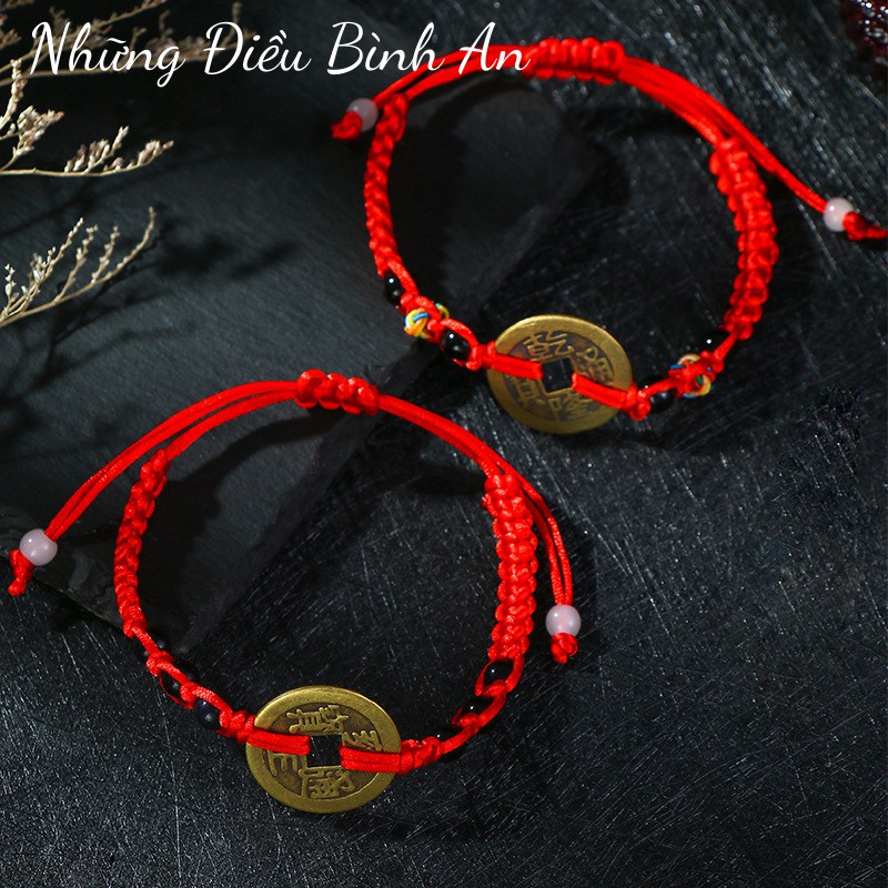 Vòng tay chỉ đỏ tặng 1 lá bồ đề đã được th.ỉ.n.h mang lại may mắn, bình an 💕FREESHIP 50k💕 - Những Điều Bình An