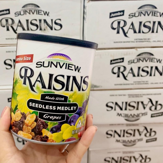 NHO KHÔ SUNVIEW RAISINS HỘP 425gram