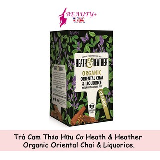 Trà Cam Thảo Hữu Cơ Heath & Heather Organic Oriental Chai & Liquorice Nhập Từ Anh
