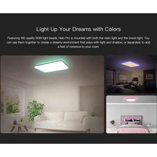 ĐÈN LED ỐP TRẦN THÔNG MINH XIAOMI YEELIGHT HALO 2020, YLXD49YL, 930X630 MM, 100W, RGB 16 TRIỆU MÀU