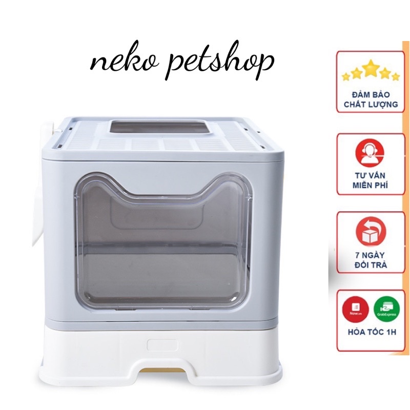 Nhà vệ sinh cá mập cá voi cá heo cho mèo siêu khổng lồ - nhà vệ sinh nhăn kéo