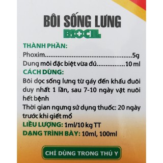 Thuốc đặc trị ghẻ, ve, rận cho chó mèo Biocil 10ml