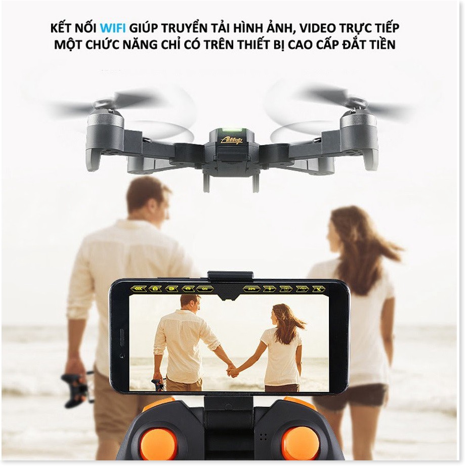 Flycam mini, Máy bay điều khiển từ xa XT-1 kết nối Wifi quay phim chụp ảnh Full HD 720P - BẢO HÀNH UY TÍN