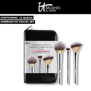 Bộ cọ trang điểm 3 cây It Brushes For Ulta ✨CÁ NHÂN✨ Your Beautiful Basics Airbrush 101 Travel Set kèm bao da