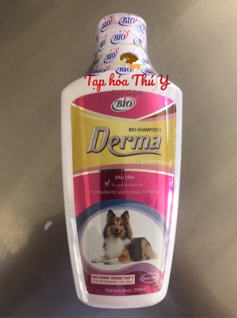 Sữa tắm nước màu hồng trị nấm da, viêm da cho chó