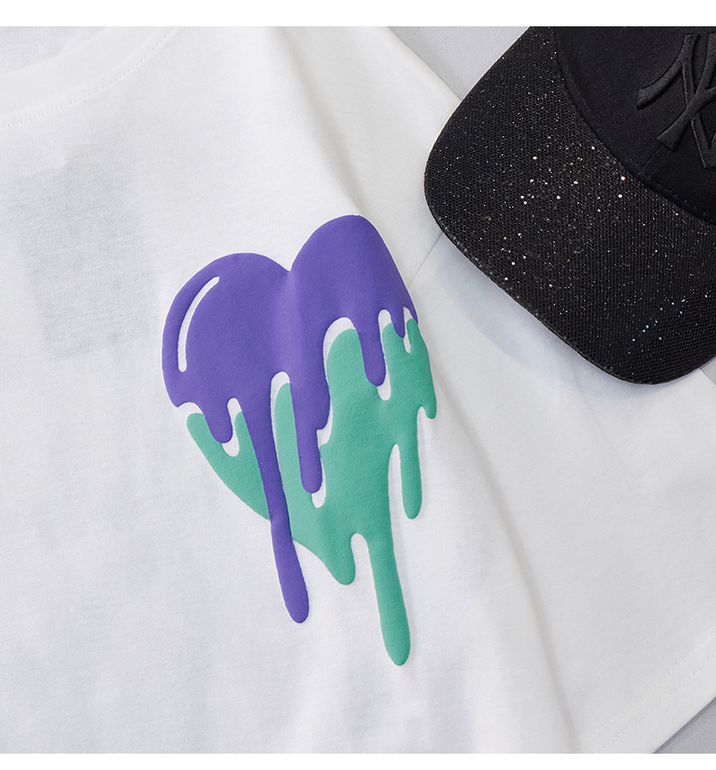 NRVP Mới 2021 Áo Thun Cotton Hàn Quốc Ngắn Tay Size Lớn Cho Nữ