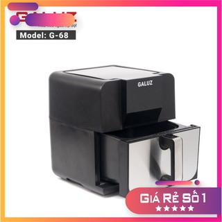 Nồi chiên không dầu galuz g68, 5.5l 1700w, điện tử, cao cấp