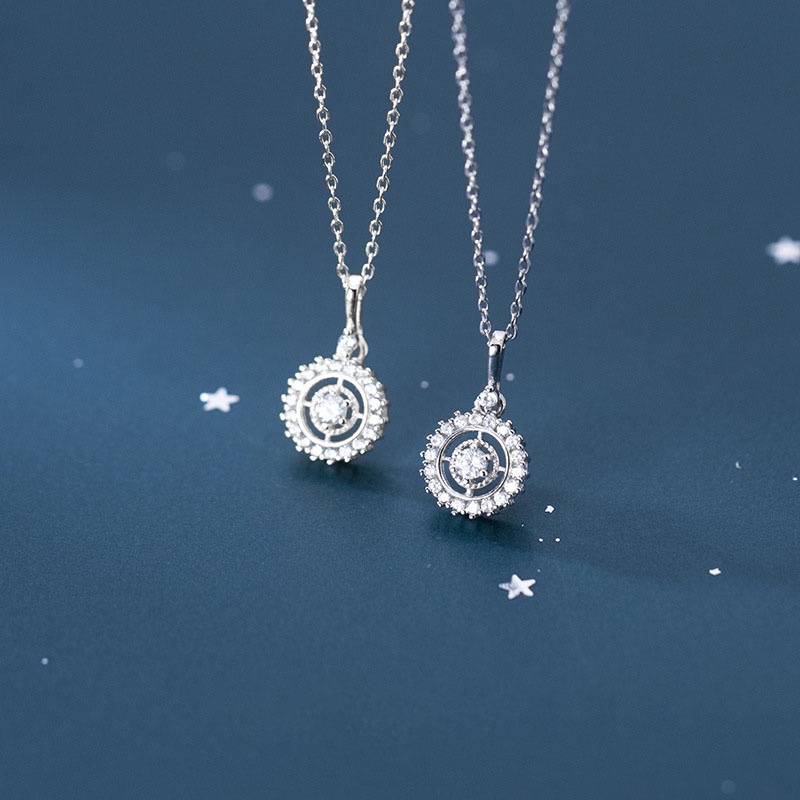 Vòng Cổ Nữ Bạc Kiểu Mặt Chuỗi Hạt Phong Cách Sang Trọng DB2656 Bảo Ngọc Jewelry