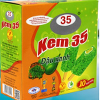 Hộp 10 que kem Tràng tiền 35 vị đậu xanh [NOW SHIP]