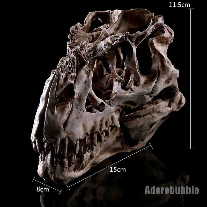 [adorebubble 0528] Resin Crafts Dinosaur Tooth Skull Fossil Teaching Skeleton Model Halloween Decor