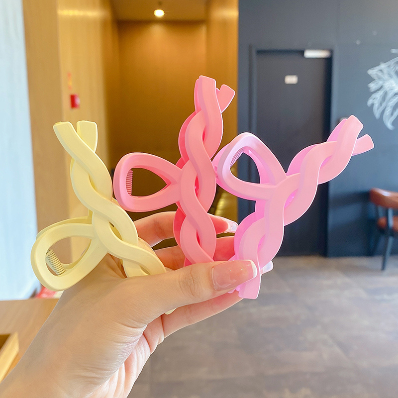 Kẹp tóc kiểu hàm cá mập tùy chọn màu sắc phong cách Hàn Quốc