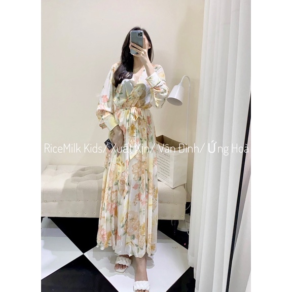 Váy maxi hoa dáng dài xuất dư xịn