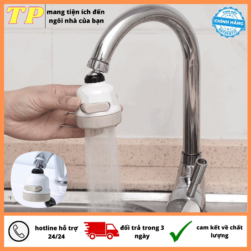 [ HOTTREND ] đầu nối vòi nước bồn rửa bát thay đổi cách phun của nước và xoay 360độ