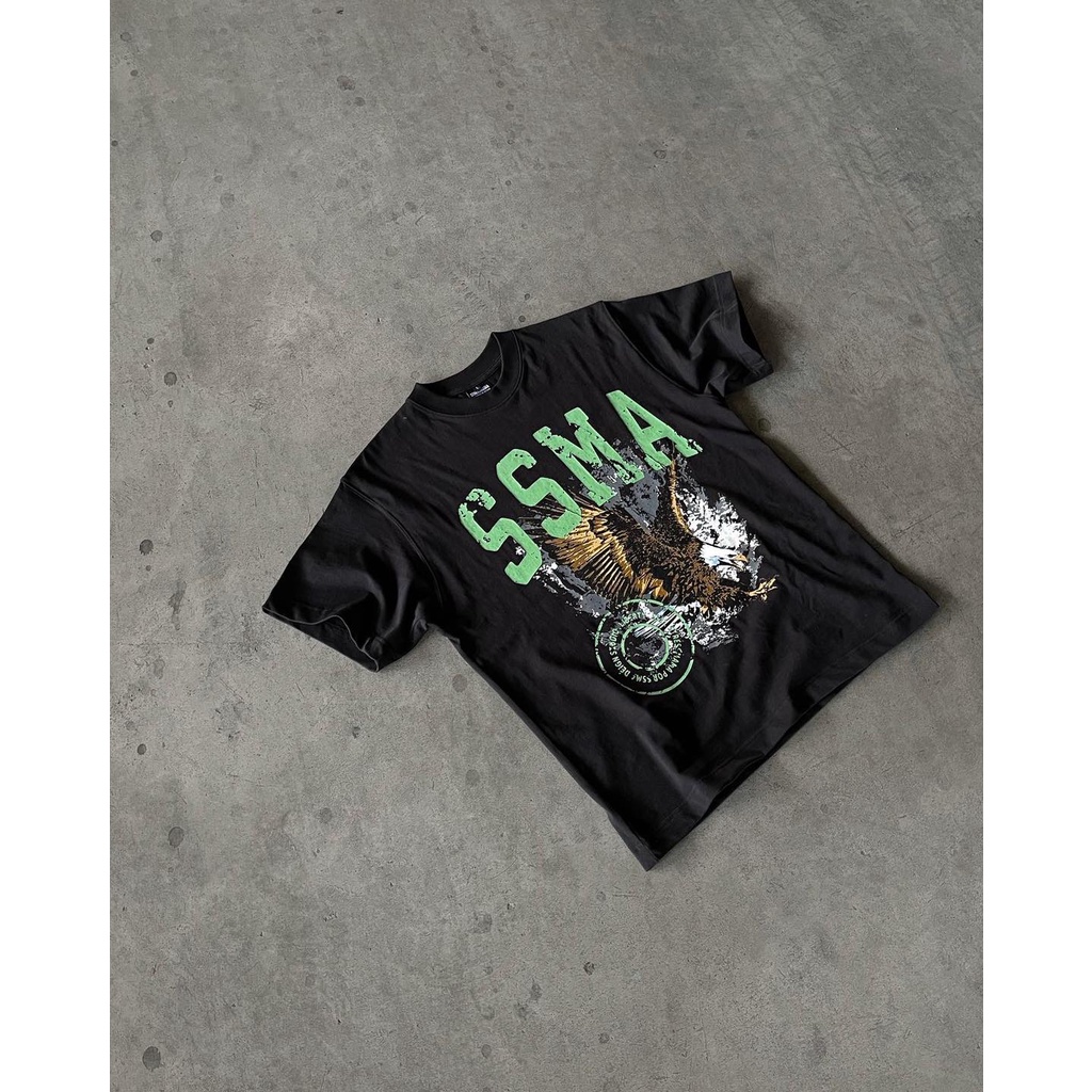 Stressmama Áo thun Liberty T - Shirt Màu Đen Chất Liệu 100% Cotton vài dày 250GSM, in lụa thủ công - Local Brand