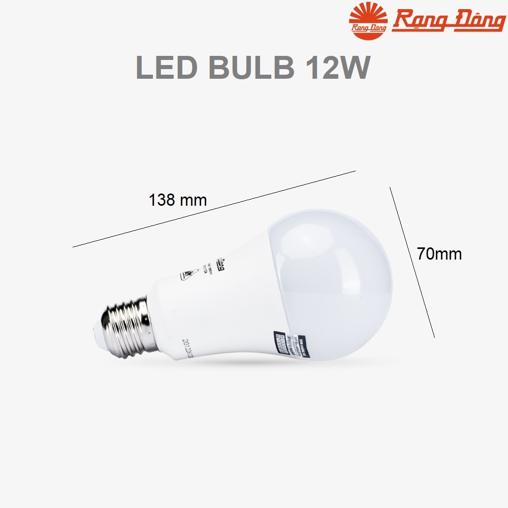 Bóng đèn led tròn 12w Rạng Đông