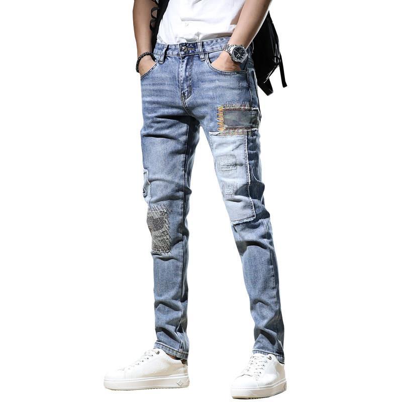 Quần Jeans Dài Thêu Họa Tiết Phong Cách Trung Hoa Thời Trang Cho Nam