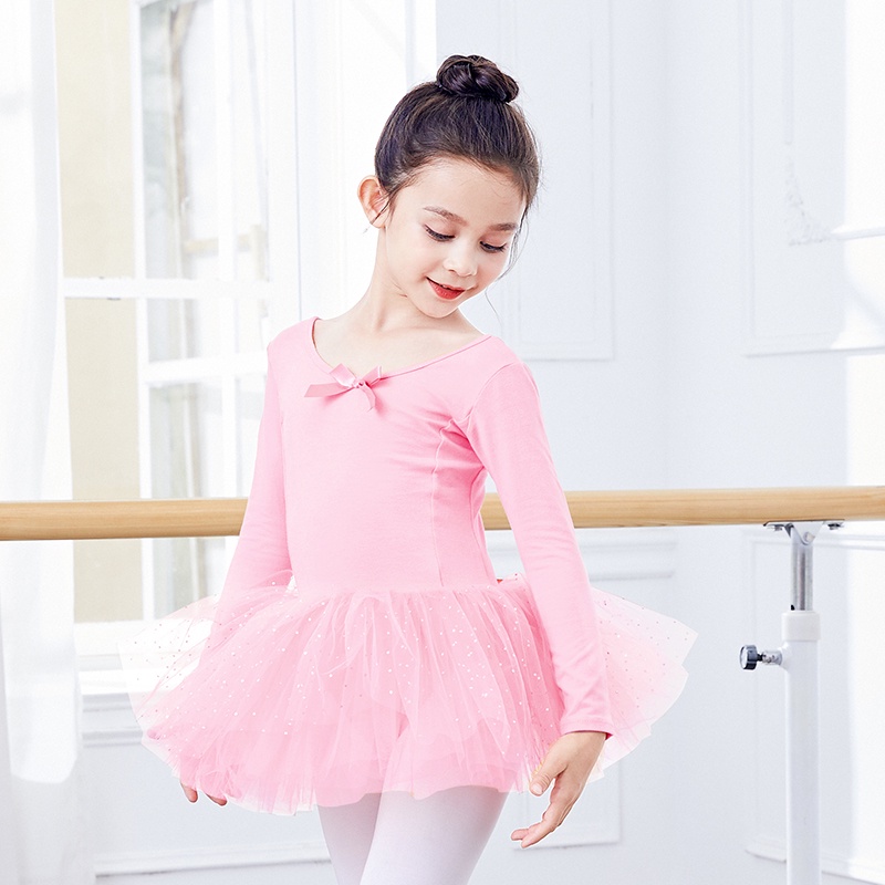 Đầm múa ba lê kiểu dáng dễ thương cho bé gái